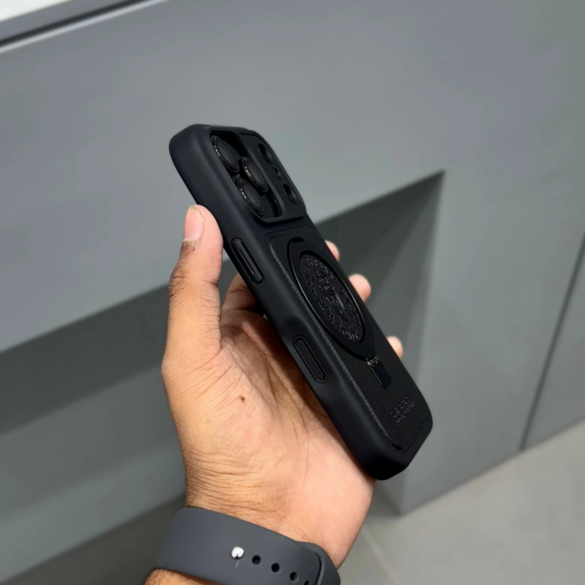 iPhone 17 Pro Max Genuine Leather Original Santa Barbara Polo Club Primo Series Case with Magsafe - Black