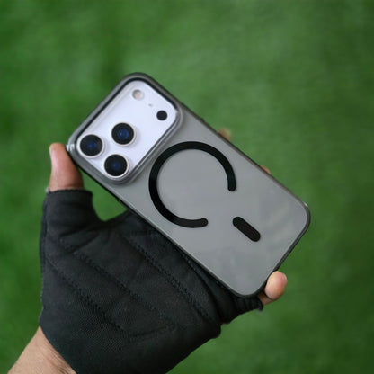 iPhone 17 Pro Max Anti Yellowing Series Transparent Cover with Magsafe - Black