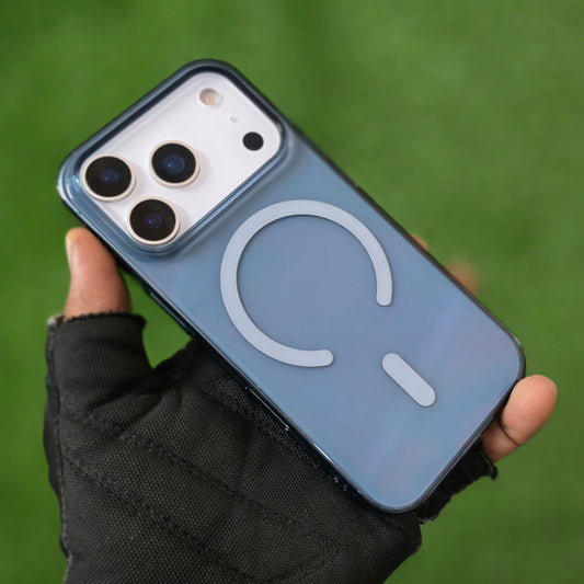 iPhone 17 Pro Max Anti Yellowing Series Transparent Cover with Magsafe - Blue