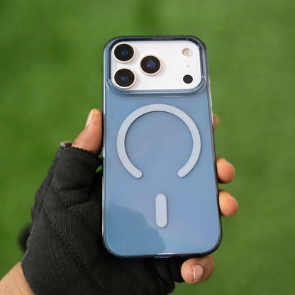 iPhone 17 Pro Max Anti Yellowing Series Transparent Cover with Magsafe - Blue