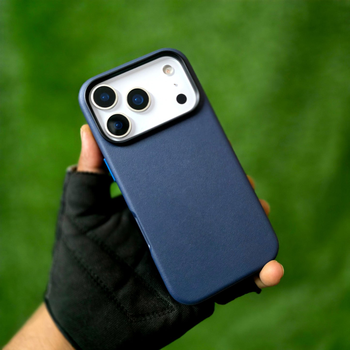 iPhone 17 Pro Max Leather Cover, Genuine Kzdoo Noble Collection Series Leather Case - Blue