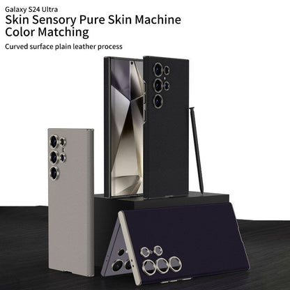 Samsung Galaxy S23 Ultra Super Slim GKK Leather Case With Camera Protection - Orange