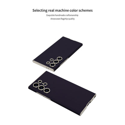 Samsung Galaxy S24 Ultra Super Slim GKK Leather Case With Camera Protection - Black