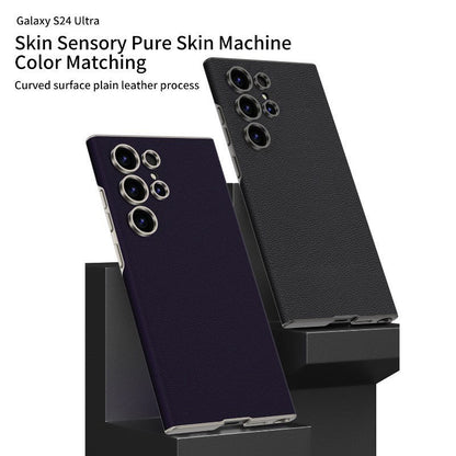 Samsung Galaxy S23 Ultra Super Slim GKK Leather Case With Camera Protection - Titanium Grey