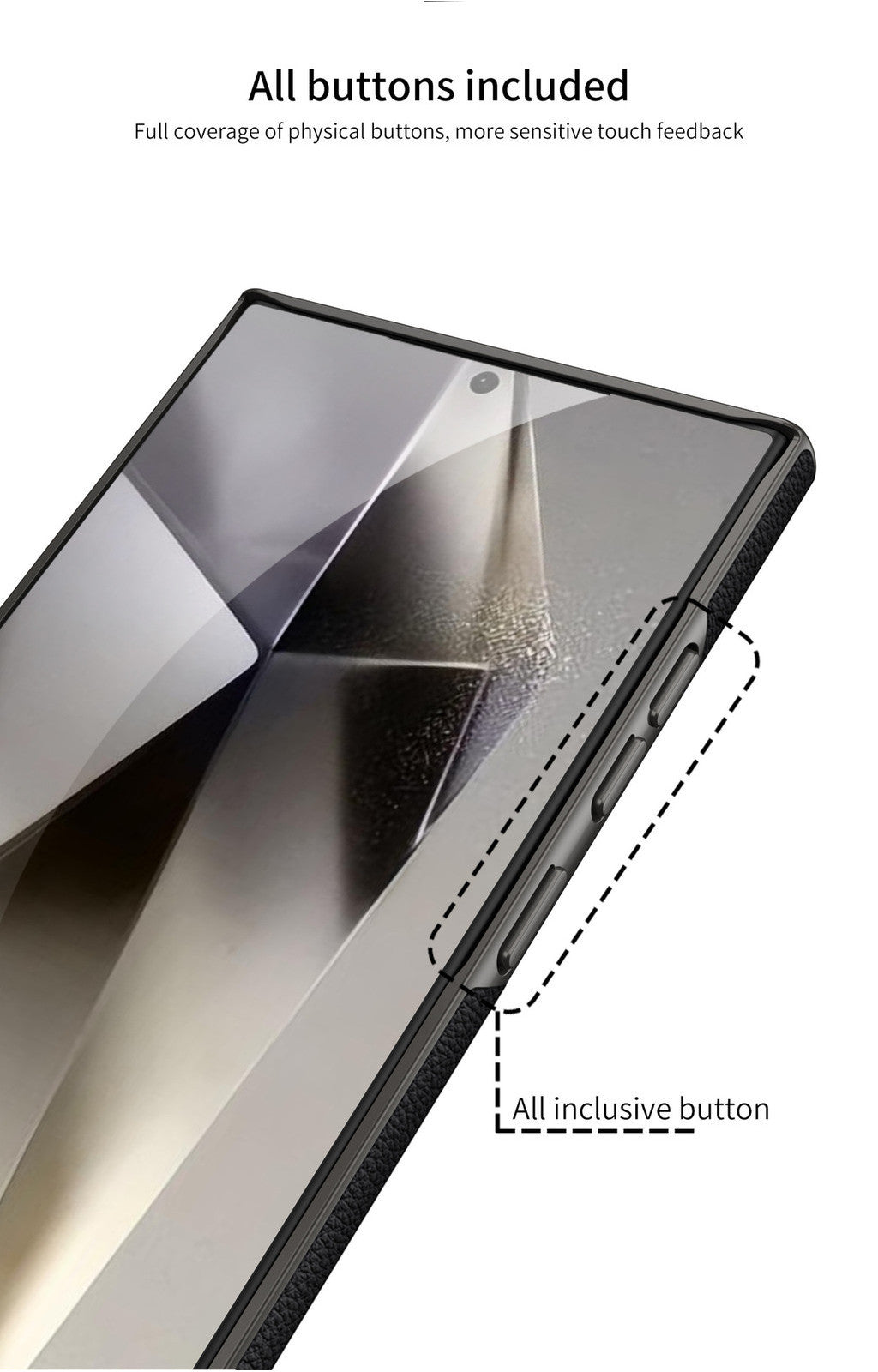 Samsung Galaxy S23 Ultra Super Slim GKK Leather Case With Camera Protection - Titanium Grey